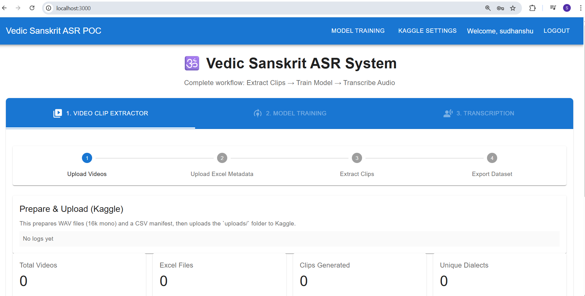 AI application - Transcription from Vedic mantra
